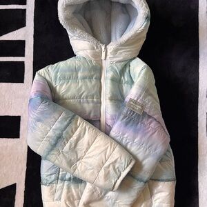 Girls Double sided Abercrombie & Fitch Pastel Puffer Jacket